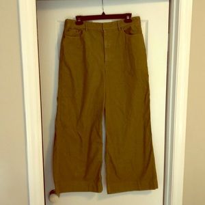 Jcrew crop pants. Thick linen/cotton material.